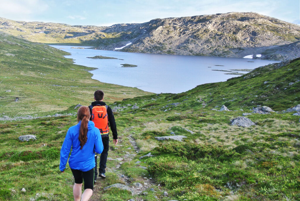 Mennesker på fjellet med Impregnering