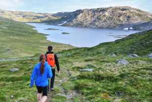 Mennesker på fjellet med Impregnering