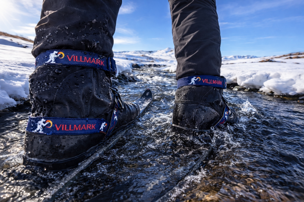 Impregnerte skisko i vårvær